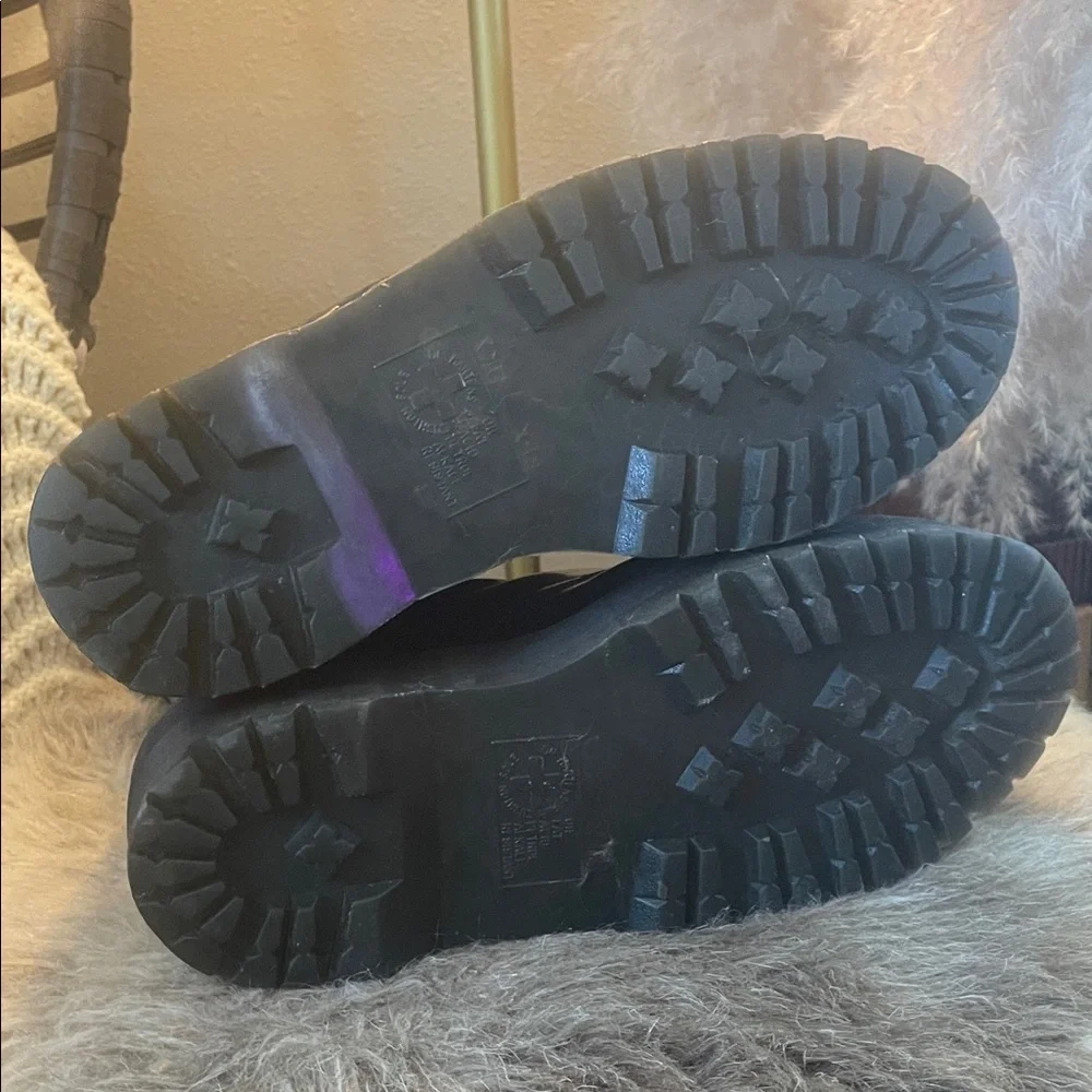 Dr. Martens Shiny Black Combat Boots - Picture 6 of 6